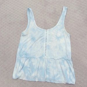 Light blue tie dye soft and sexy tank from AEO, size medium